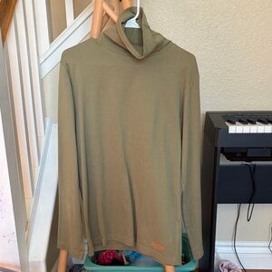 Men's Olive Turtleneck Sweater